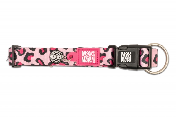 Max & Molly Smart ID Halsband - Leopard Pink